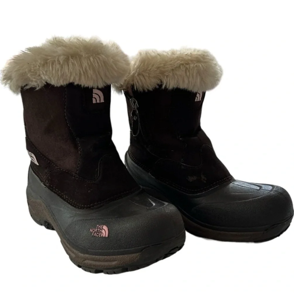THE NORTH FACE GREENLAND ZIP BROWNIE BOOTS SIZE 4